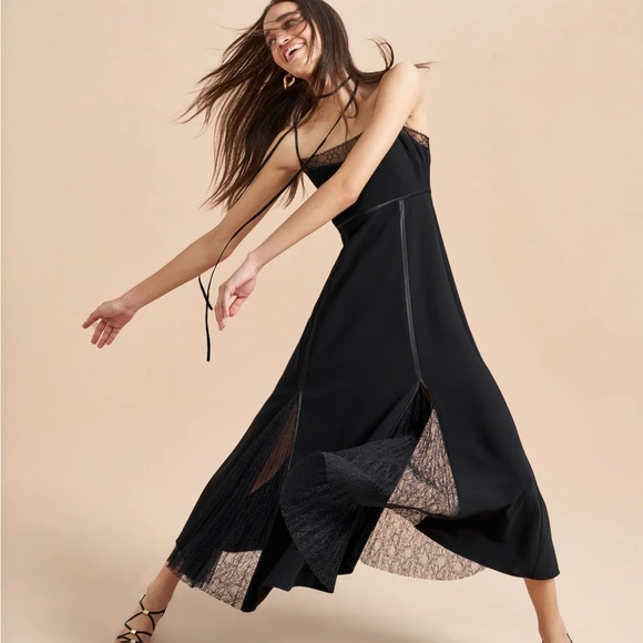 La Ligne Nora Dress in Black in size 0 - Picture 3 of 12